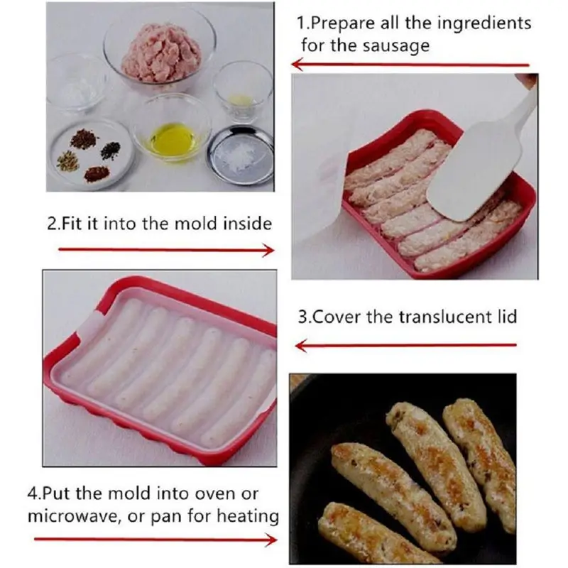 Силиконовая форма для изготовления колбасы, изготовитель хот-догов, дизайн, форма для хот-догов