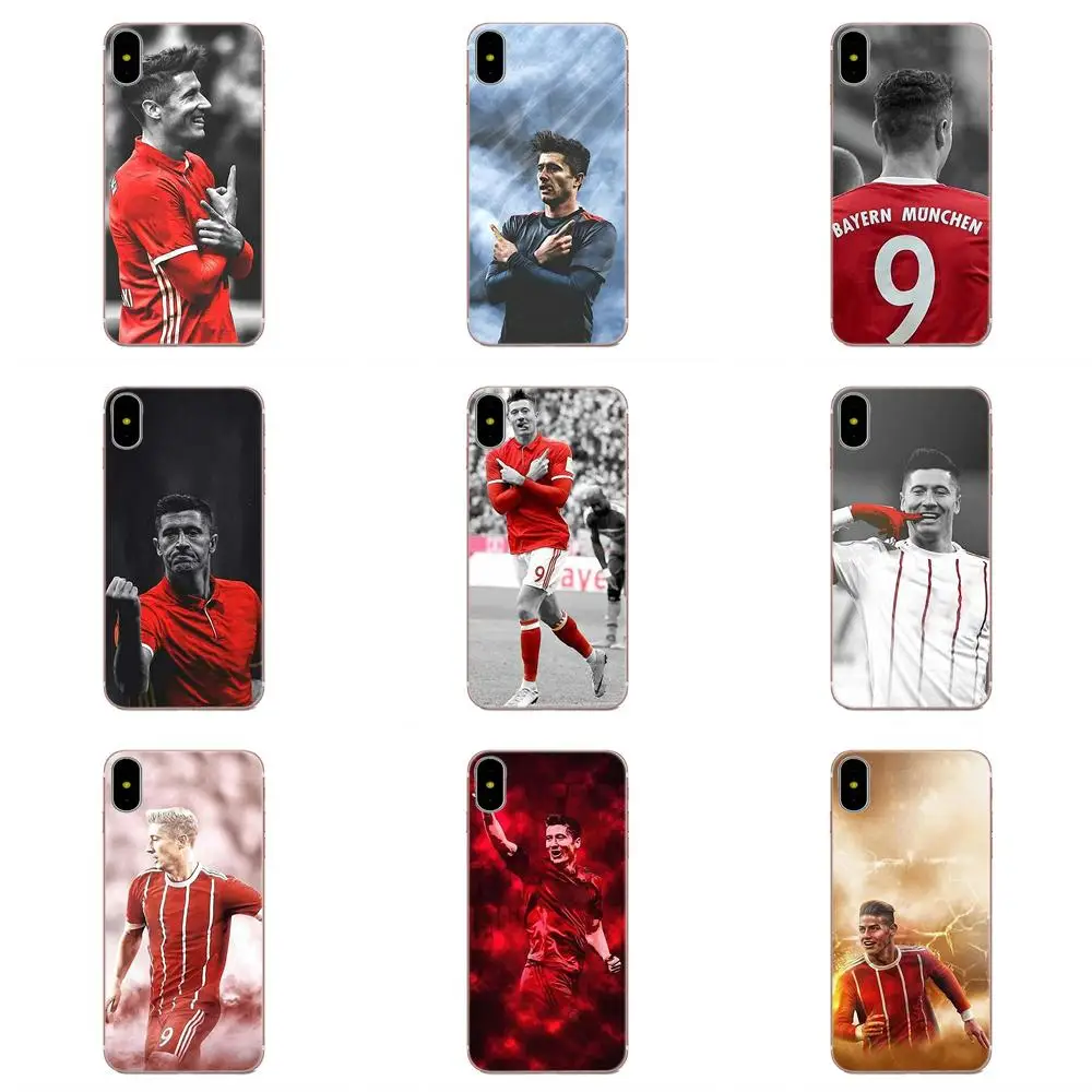 

For Xiaomi Redmi Mi Note 7 8 9 SE Pro Lite Go Play Soft Custom Phone Football Lewandowski