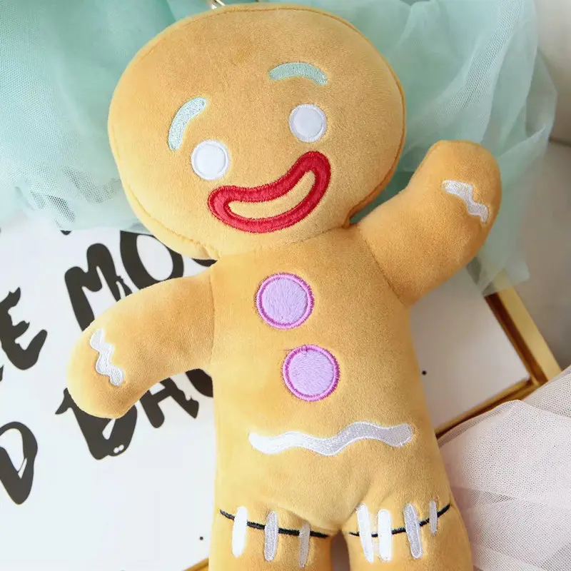 30-60 см милый имбирный Человек Плюшевые игрушки Мягкая ткань кукла рождественский подарок для Chlidren - Цвет: Оранжевый