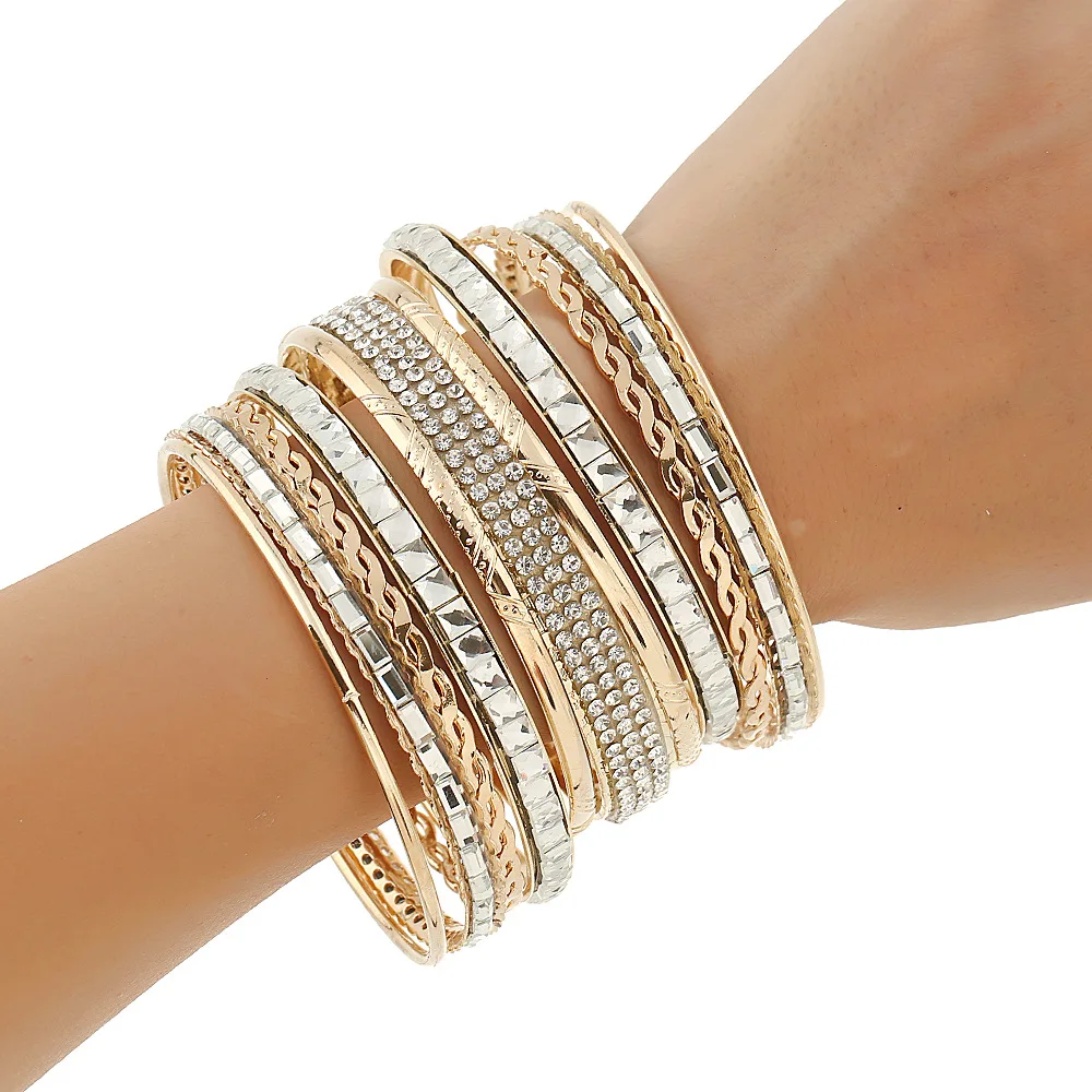 Стильные золотые браслеты фото multilyer rhinestone bracelets & bangles pulseira feminina bangle bracelet gold 