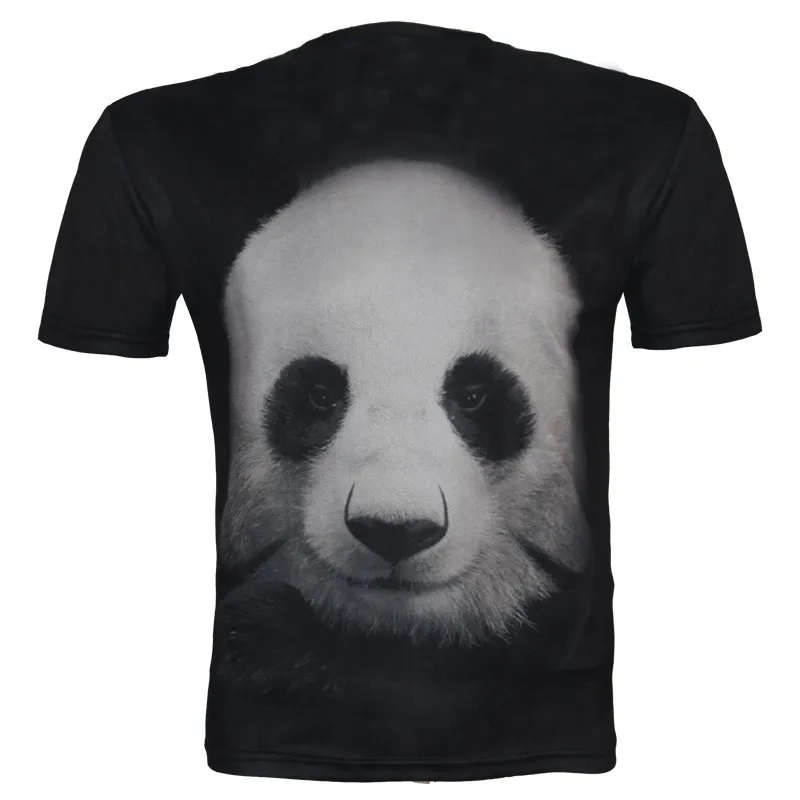 Новая летняя детская футболка с объемным рисунком животных, Спортивная футболка для мальчиков и девочек, брендовые дизайнерские топы с принтом тигра, волка, Льва, панды, на рост 95-155 см