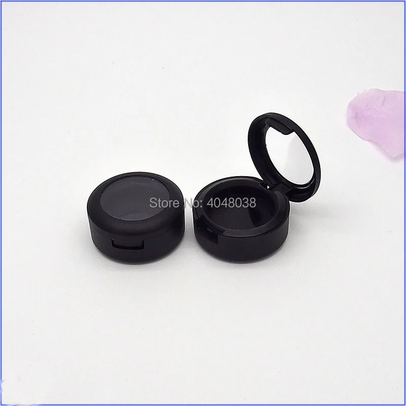 Eye Shadow Compact Matter Black Little Eyeshadow Palette Empty Cosmetic Container Monochromatic Lipstick Packing Box 50 PCS (3)