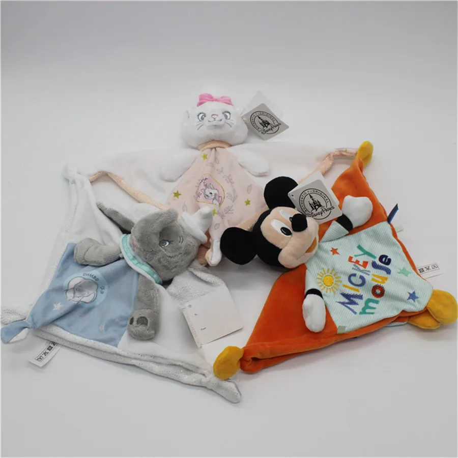 1 шт. 20 см Dumbo marie cat Микки Маус плюшевое мягкое одеяло игрушки детские подарки