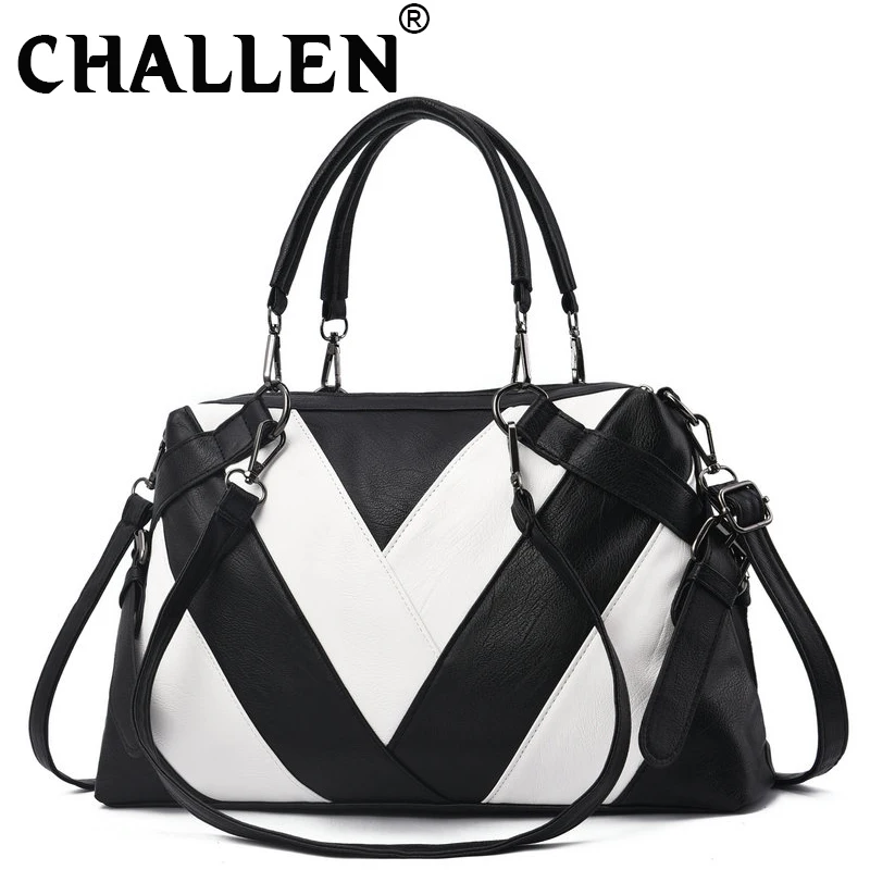 

Fashion Quality Soft leather PU Ladies Large Capacity Tote Bag Crossbody Bag Women's Messenger bag Handbag Crossbody bag B44-34