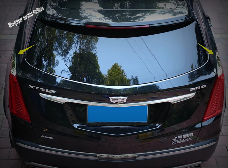 Rear Trunk Tail Lights Lamp Eyelid Eyebrow Cover Trim For Cadillac XT5 2017-2019