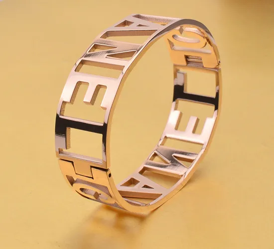 

Bilincolor fashion rose gold color bangel for women
