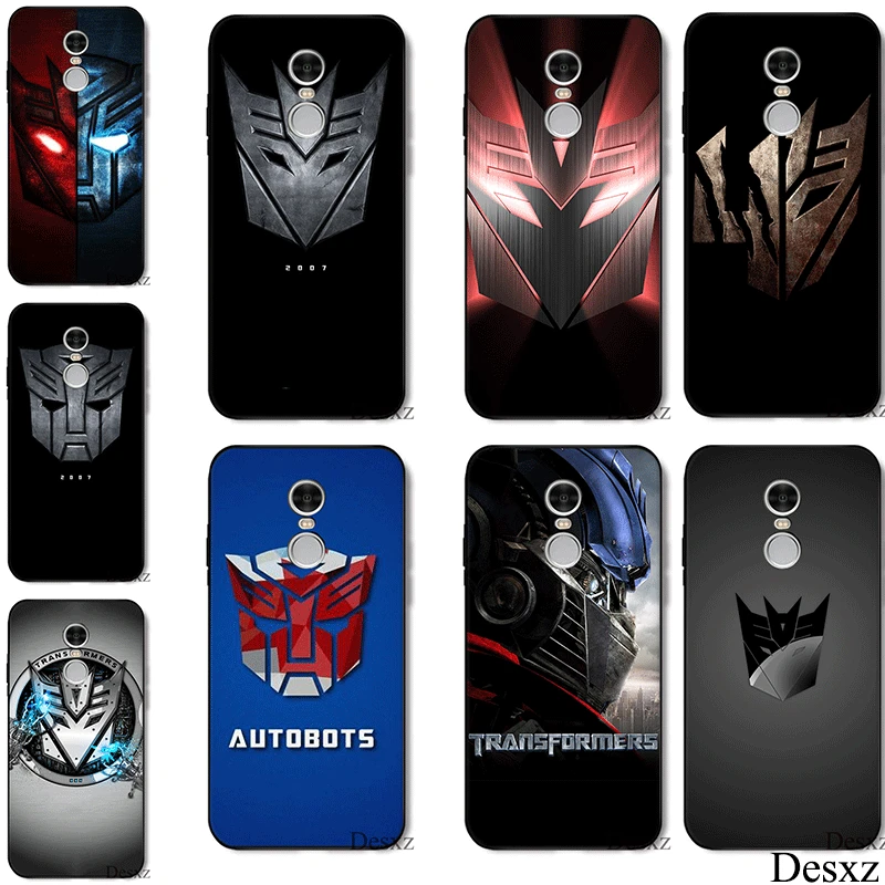 

Desxz Silicone Tpu Shell Transformers Logo Phone Case For Redmi 4A 4X 5A 5 Plus 6 6A Pro 7 S2 Cover Protection