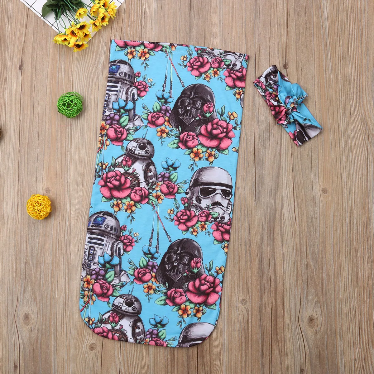 Pudcoco 2018 для новорожденных Детские спальные мешки Звездные войны пеленка с цветами мягкий спальный Одеяло Обёрточная бумага хлопка