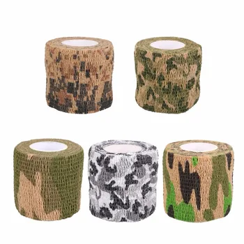 

5cmx2m Self-adhesive Non-woven Camouflage Wrap Rifle Hunting Shooting Cycling Tape Waterproof Camo Stealth Tape