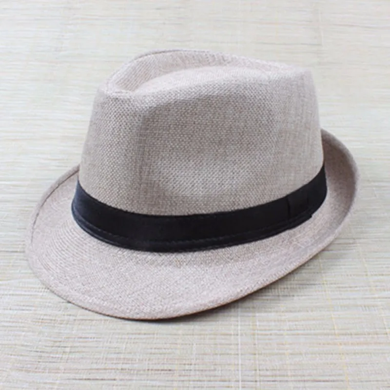 Новая популярная унисекс Лоскутная женская соломенная шляпа мужская Гангстер летняя пляжная шляпа летняя женская шляпа однотонная Повседневная взрослая шляпа от солнца