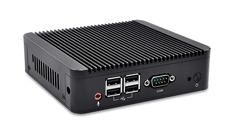 QOTOM мини-ПК Core i3 процессор, Dual LAN Mini PC с последовательный порт, мини настольный компьютер Linux