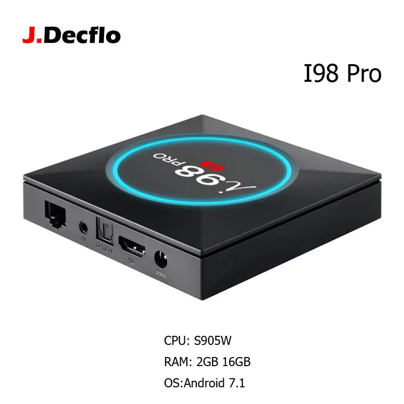 

I98 PRO Android TV Box Android 7.1 2G 16G Amlogic S905W 2.4GHz WiFi 4K 3D H.265 Vedio TV Set-Top Box Smart Media Player