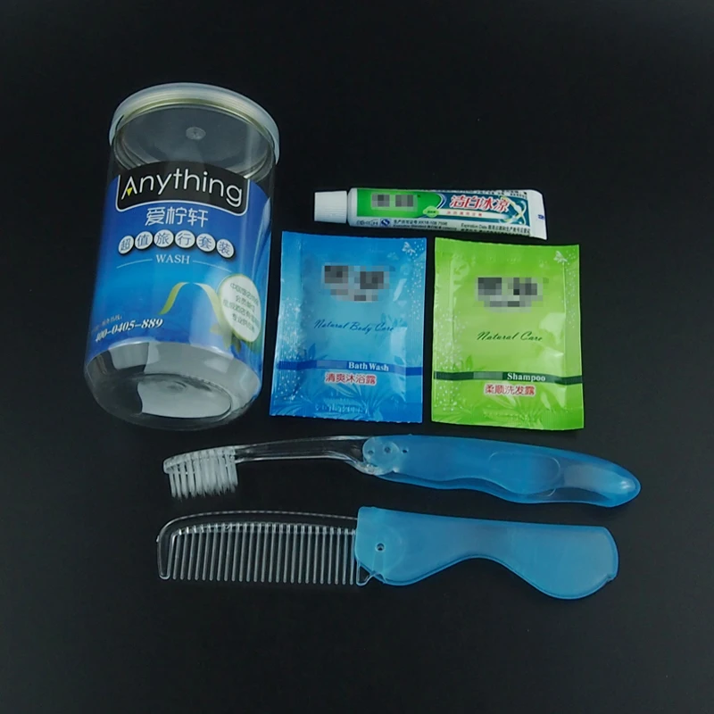 Подходит нормальной кислоты ремонт шампунь гребень путешествия зубная щетка путешествие комплект recycle пакет хорошее toothpste