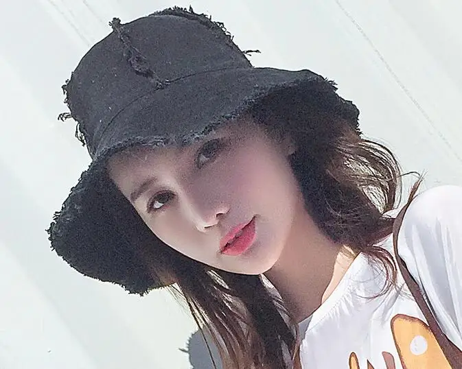 Новая Женская Ковбойская шляпа Корейская версия большого оттенка летняя шляпа Модная Повседневная пляжная шляпа