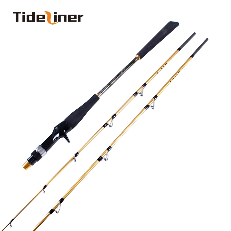 

Tideliner Boat Raft Fishing Rod 1.4m 1.6m 2 Double Tips adjustable 2 sec Soft Ultra casting rod Carbon Fiber Saltwater sea pole