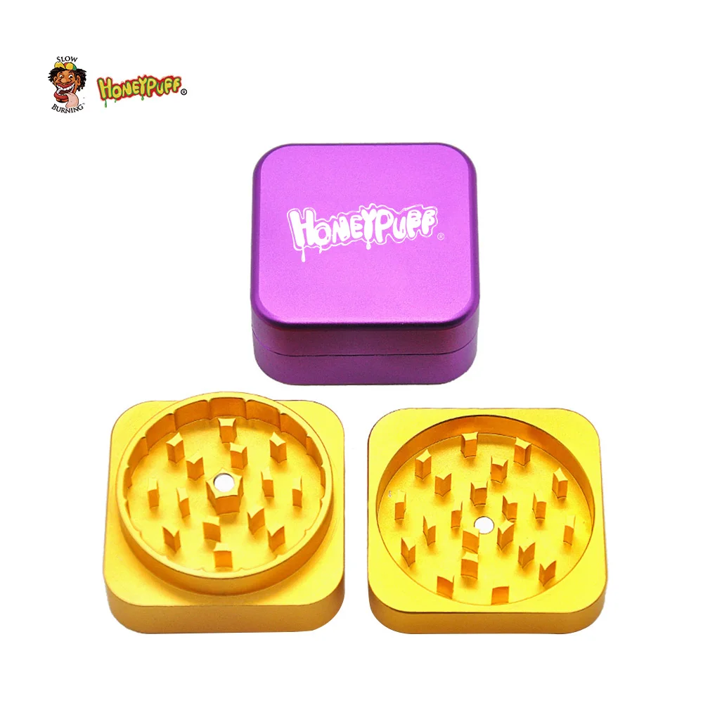 HONEYPUFF матовое чувство квадратный Самолет алюминий Травы шлифовальные станки 47 мм