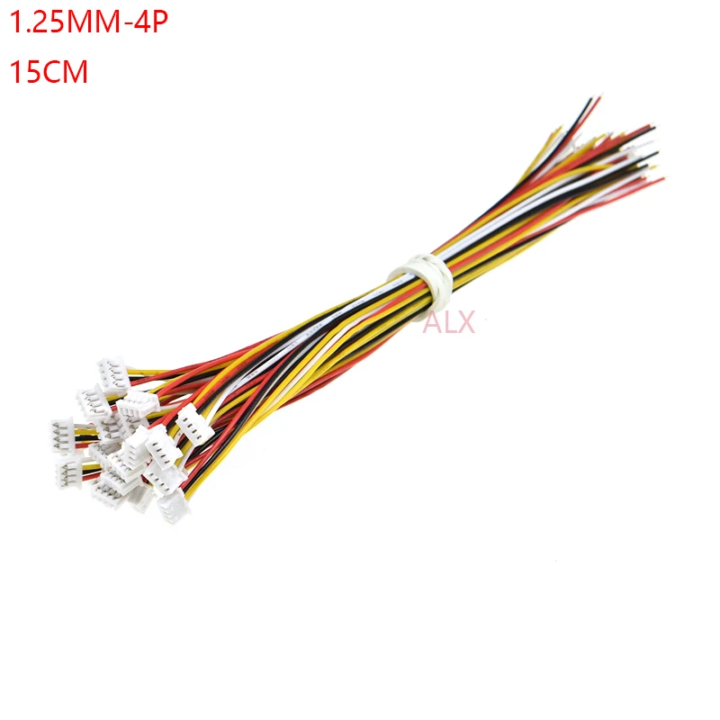 20 шт. 150 мм mini micro JST 1 25 4 контактный гнездовой разъем с проводом 4p