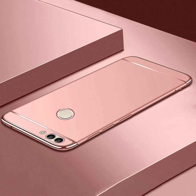 Чехол для huawei P Smart чехол для huawei P Smart Y6 Y7 Pro Y9 Honor 9 Lite 8C 8X P30 Pro 9i P10 P20 Lite Pro крышка - Цвет: Rose Gold