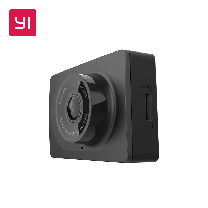 YI Compact Dash Camera 1080p Full HD Car Dashboard Camera with 2.7 inch LCD Screen 130 WDR Lens G-Sensor Night Vision Black
