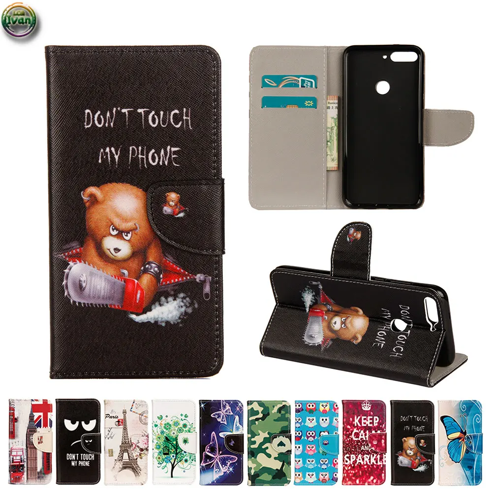 

Wallet Case For Huawei Honor 7C 7 C C7 5.7 inch AUM-L41 Mobile Phone Leather Flip Case Cover For Honor7C AUM L41 Magnetic Bag