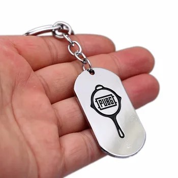 

HSIC 10pcs/lot Wholesale Game Winner Keychain Playerunknown's Battlegrounds Key Ring Holder Metal Dog Tag PUBG Jewelry HC12691