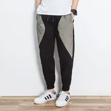 M~ 5XL Nwe мужская одежда плюс размер Хип-Хоп Большой промежность низкая промежность мешковатые брюки корейские свободные девять точечные шаровары