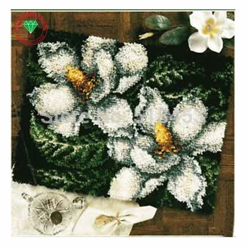 

Needlework Latch hook rug kits Flower karpet Handmade carpet Knitting cross-stitch Carpet embroidery stitch thread cushion
