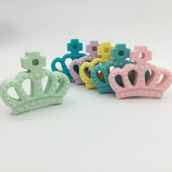 

5pcs/lot Royal Crown Silicone teether - Chewable, BPA-free, food-grade silicone teether