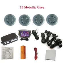Car LCD Parking Sensor Kit Display monitor 4 Sensors 12V Reverse Assistance Backup Radar 44 colors to choose Free Shipping