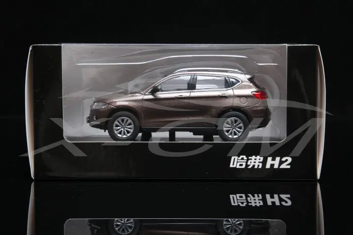 Литая под давлением модель автомобиля Great Wall Haval H2 1:43 может отодвинуться(коричневый)+ маленький подарок