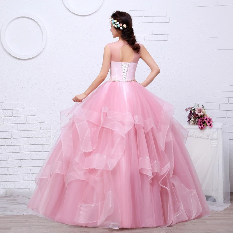 Женское платье для экзамена It's yiiya розовое цельнокроеное на лето 2020|vestidos de