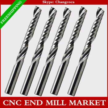 

6mm*62mm,CNC machine solid carbide tungsten end mill,woodworking milling cutter,1 Flute end mill,PVC,MDF,acrylic,wood tool