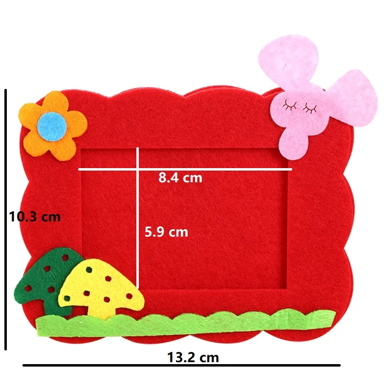 DIY Нетканая фоторамка для детей, 3D фоторамки, Детские ручные наклейки, игрушки ручной работы для детского сада и раннего образования