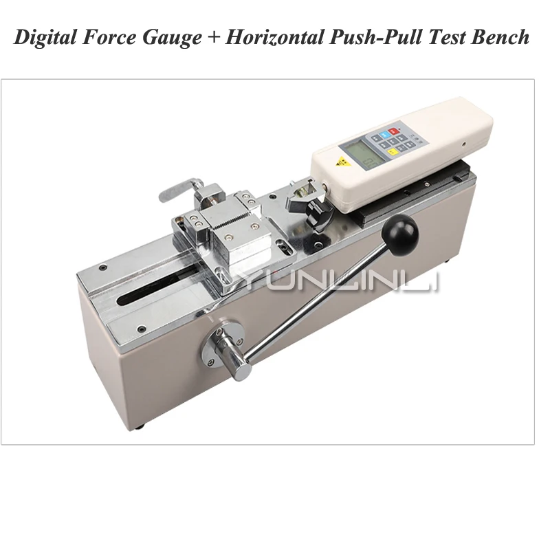 

HPH Digital Force Gauge+Manual Horizontal Test Stand Push-Pull Force Gauge Force Measuring Instruments For Wire port,Solder Spot
