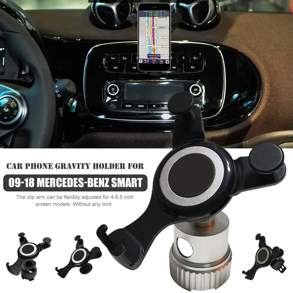 #*Cheap New 2019 Car Phone Gravity Holder Phone 4 6.5 Inch Screen Radio Navigation For 09 18 Mercedes Benz Smart Air Outlet Stand