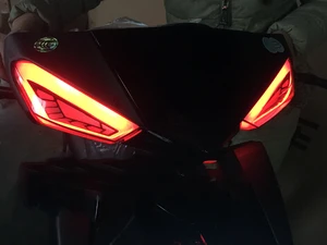Image 3 - LED luces de señal de giro para motocicleta moto lndicator para Yamaha Scooter Cygnus xc Luz de niebla trasero de motocicleta luces de freno Streamer