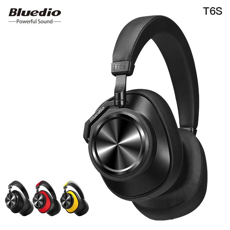 

Bluedio T6S Wireless Bluetooth headset Active Noise Cancelling headphone for phones Bluetooth headphone for music computer pc