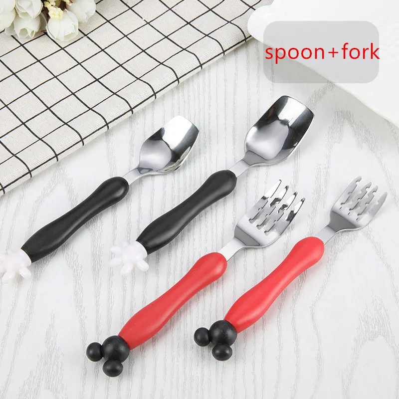 Baby Tableware 2pcs=Spoon+ Fork Set for Baby Safety Stainless Steel Feeding Flatware Children Kids Utensils Baby Cheap Stuff Baby Tableware 2pcs=Spoon+ Fork Set for Baby Safety Stainless Steel Feeding Flatware Children Kids Utensils Baby Cheap Stuff