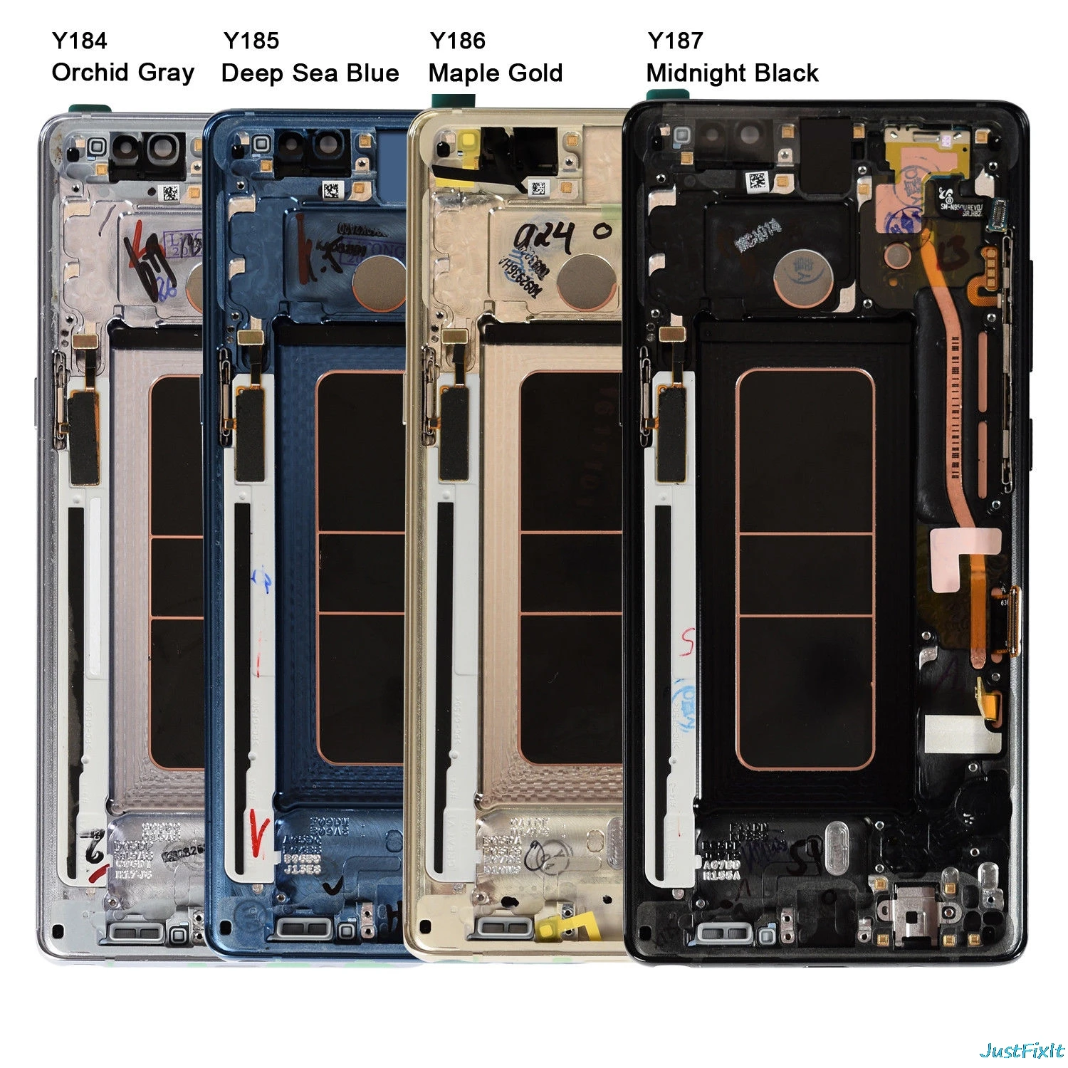 ЖК дисплей для Samsung Note 8 N9500 N950FD N950U сгорающая тень сенсорный экран с дигитайзером в