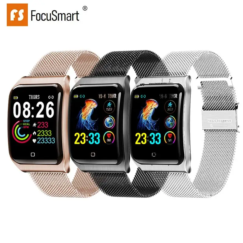 

FocuSmart 2019 NEW F9 Smart Watch Fitness Tracker Blood Pressure Heart Rate Monitor Dynamic UI Smart Bracelet For IOS/Andriod