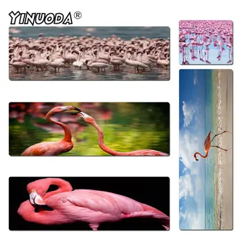 

Yinuoda Pink Flamingos Unique Desktop Pad Game Mousepad Size 30x60cm and 40x90cm Gaming Mousepads