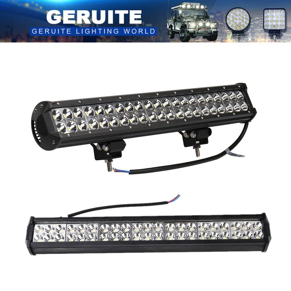 Car Light Bar 126W 12 24V 42 X 3W 12600LM Work Spotlight For Truck Off