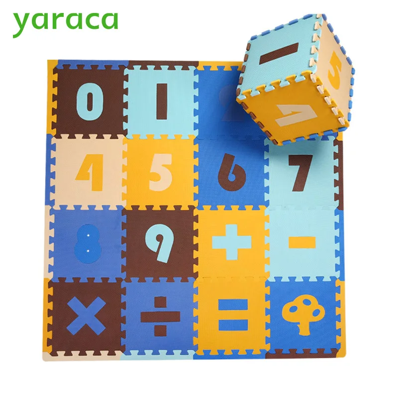 

Baby Playmat Non-toxic PE Foam Material Play Ground For Children Game Gym Kids Crawling Carpet Puzzle Playing Mat 30x30x1cm16Pcs