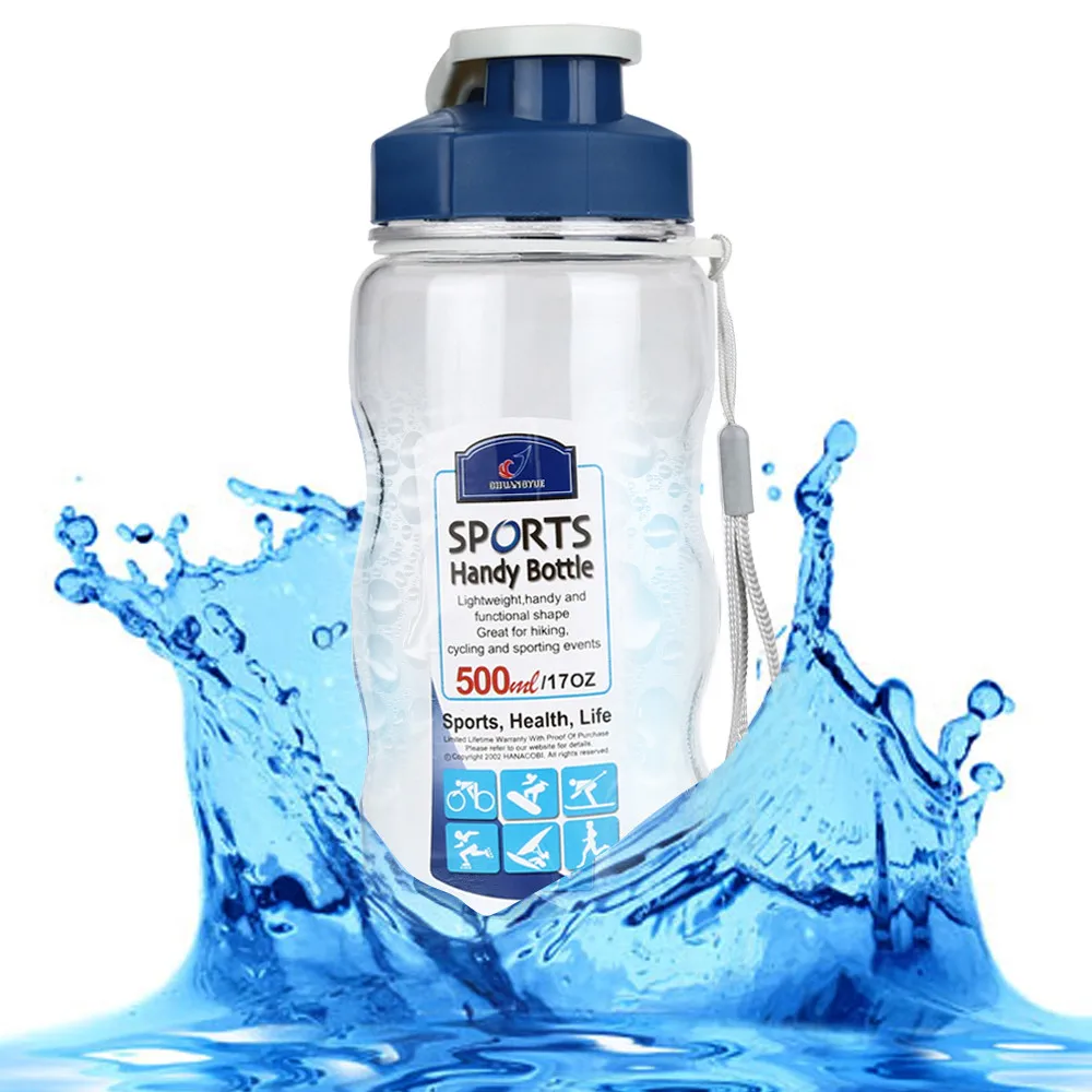 Креативная пластиковая чашка портативная бутылка для воды уличная спортивная бутылочка для путешествий герметичная высокая температура 500 мл Горячая Распродажа - Цвет: White