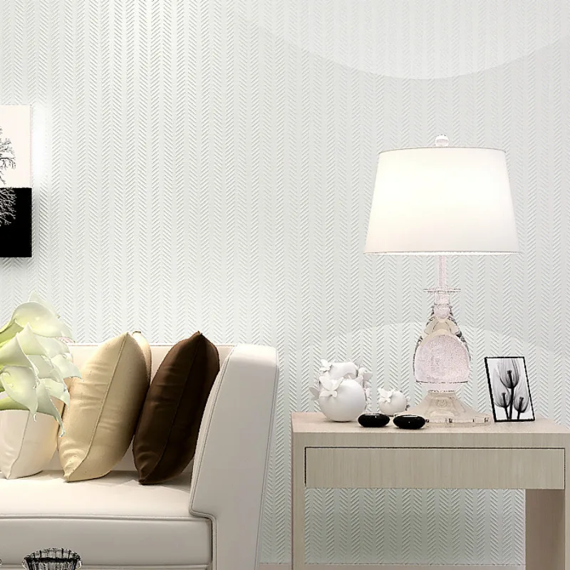 

Vertical Striped Solid Color Modern Design Wall Paper Home Decor Classic Plain Texture Pure Color Wallpaper for Walls Roll