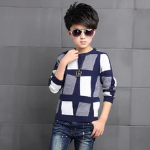 Осенне-зимний свитер для мальчиков Детский свитер детская одежда детская трикотажная одежда подходит для роста от 110 до 160 см 922