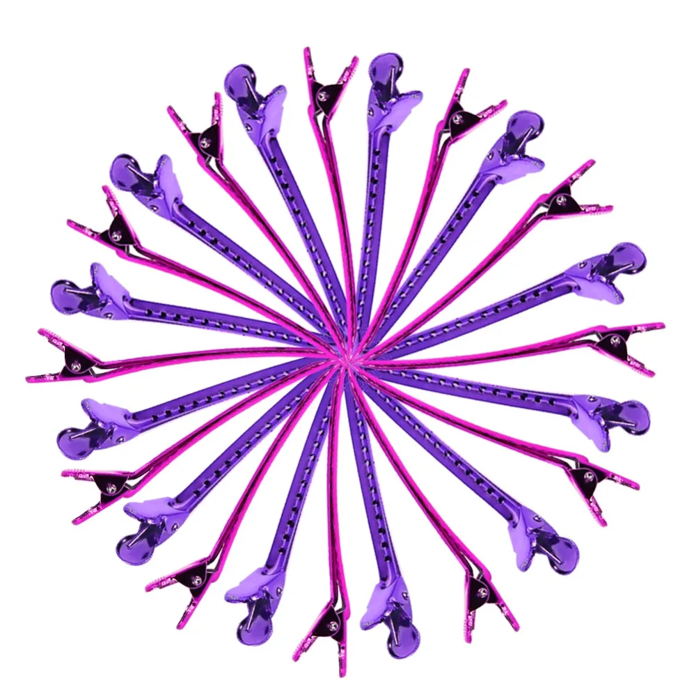 

12PCs/Set Salon Hairpins Metal Barber Sectioning Hair Clips Barrette Headwear Hairdressing Clamps DIY Hair Styling Accessories