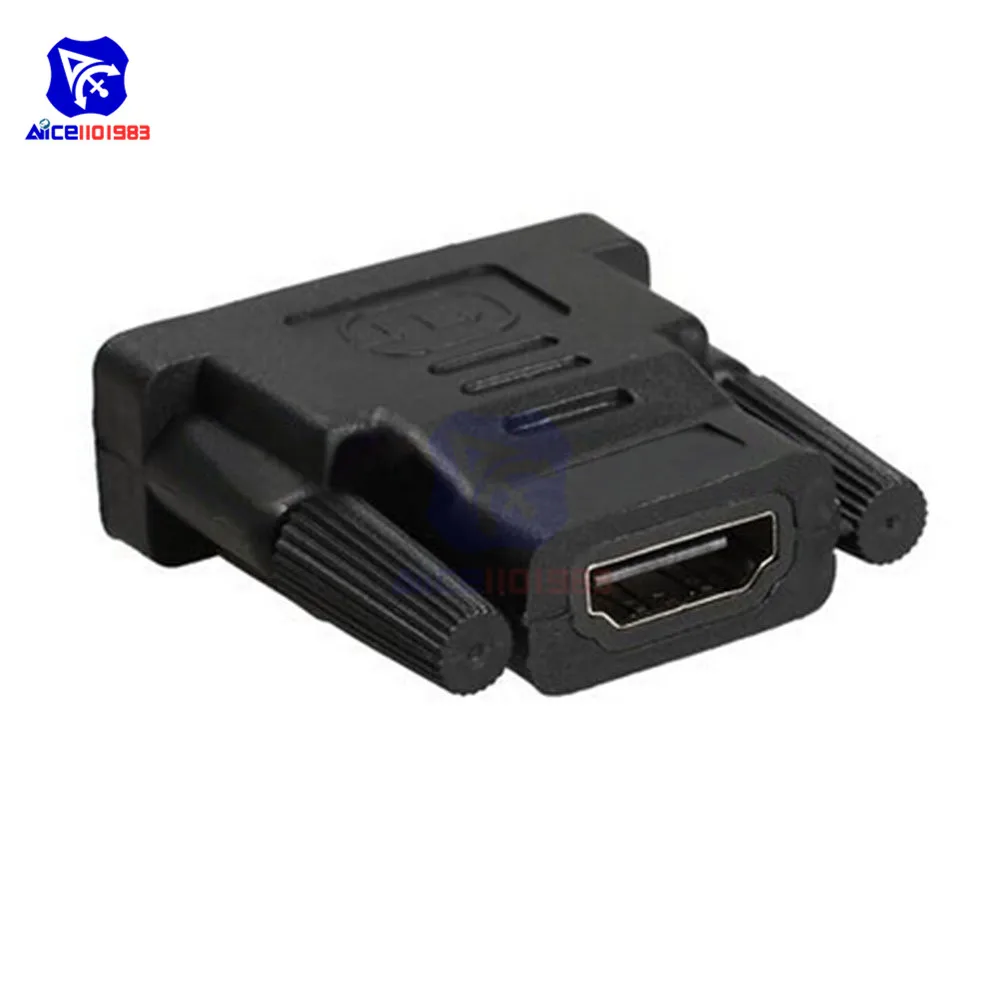 Адаптер DVI HDMI двунаправленное подключение Позолоченный разъем для ПК ноутбука