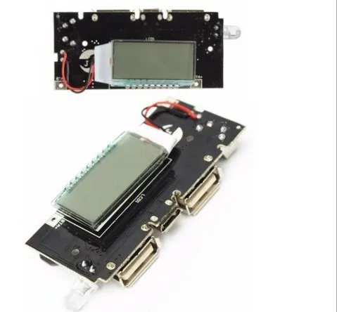 Модуль питания печатной платы с двойным USB 18650 для зарядки аккумуляторов 5 В 1 А а