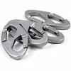 YoouPara 5pieces/lot Alloy Carabiner Keychain With Lock For Outdoor Camping Kit Climbing Hiking Sport Buckle paracord tools ► Photo 2/5